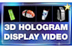 create 3d hologram fan video for you