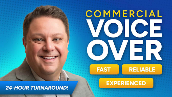 record a professional american male voice over