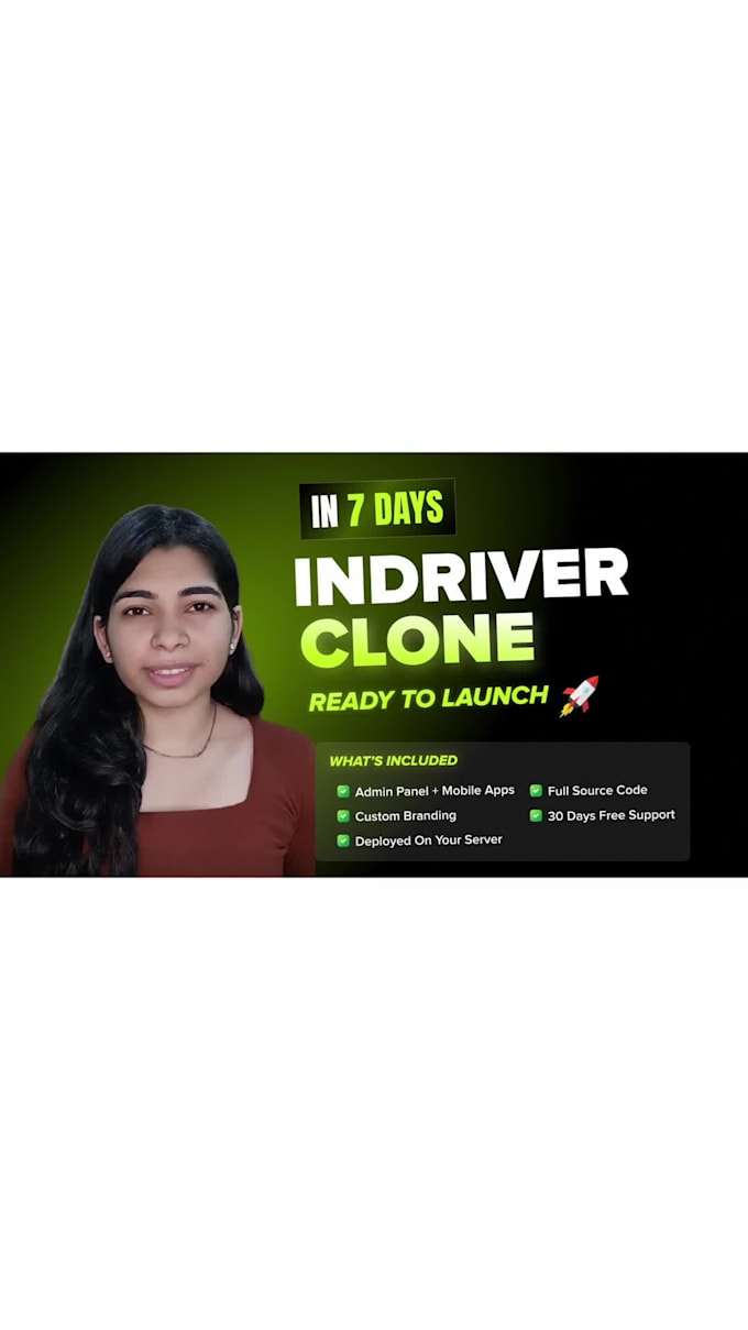 build indriver clone rideshare app with admin panel android and ios