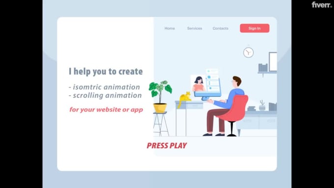 Do interactive scrolling animation for your website by Nikolaaus | Fiverr