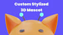 design a custom 3d mascot character for branding