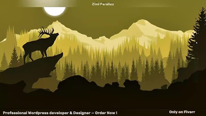 create 2d 3d wordpress parallax website with animation scrolling effects