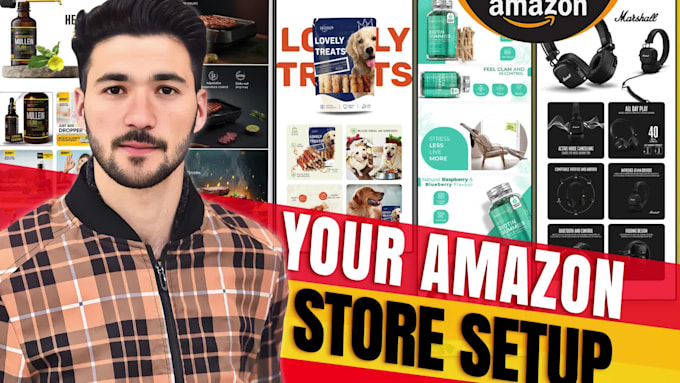 create amazon storefront setup, design amazon expert brand store