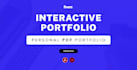 design a creative and personal interactive PDF portfolio
