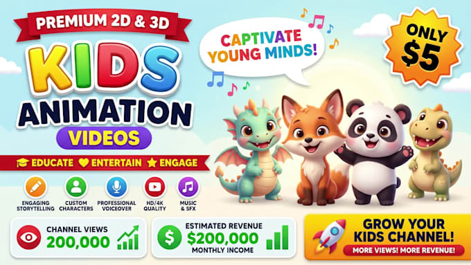create best kids learning videos