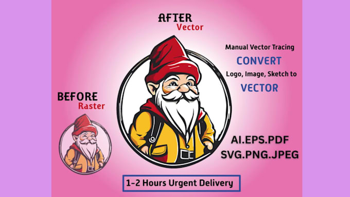 do vector tracing quickly, vectorize image, manual vector tracing