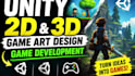 unity 2d, unity 3d game art design, unity game development