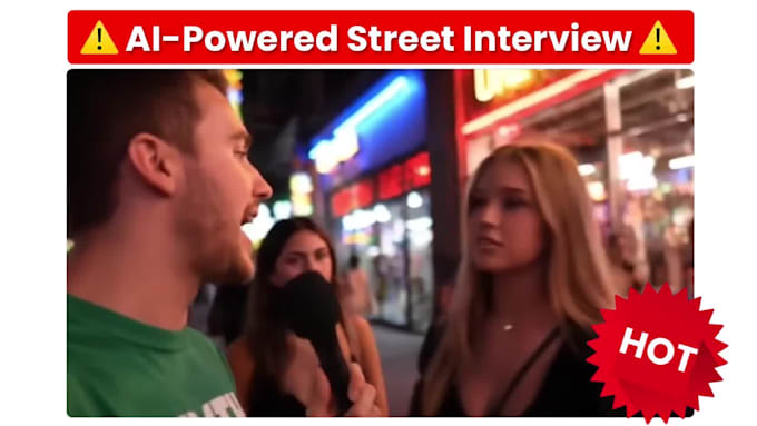 do google veo3 street interviews that look real