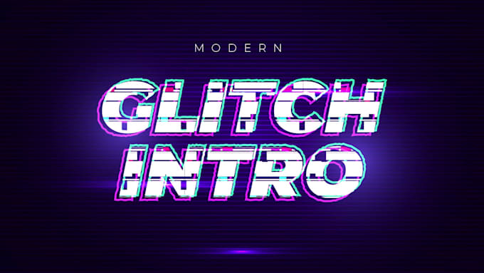 create glitch logo reveal animation