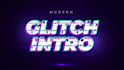create glitch logo reveal animation