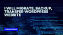 migrate wordpress website, backup, clone and transfer