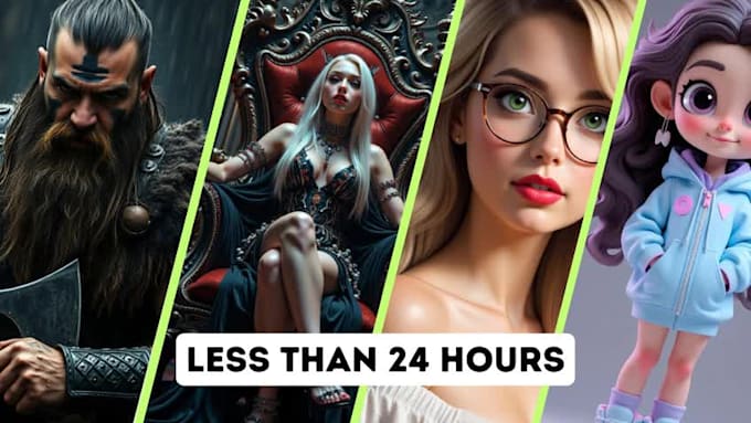 create stunning ai generated characters and concept art less than 24 hours