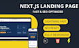 build a fast, SEO optimized landing page in nextjs