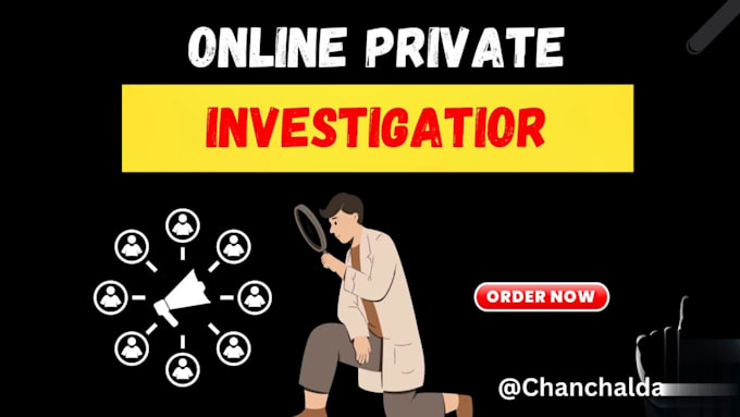be your  private investigator on any target, detective and osint expert online