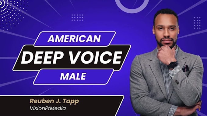 record a deep american male voiceover