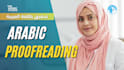 do arabic proofreading, proofread arabic texts, by a native arabic proofreader