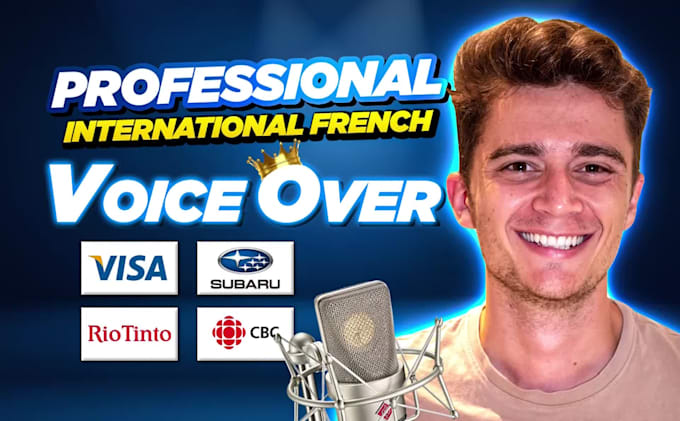 record a premium french international canadian deep voice over