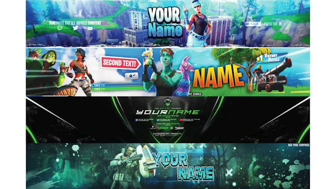design a perfect youtube banner, twitter header and banner