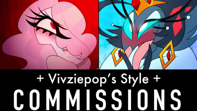 Draw In The Style Of Vivienne Medrano, Vivziepop, Hazbin Hotel, And ...