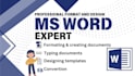 format and design ms word document and word template