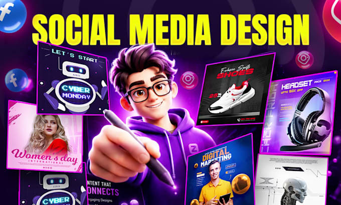 design premium instagram posts and facebook ad creatives