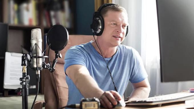 record american male voice over