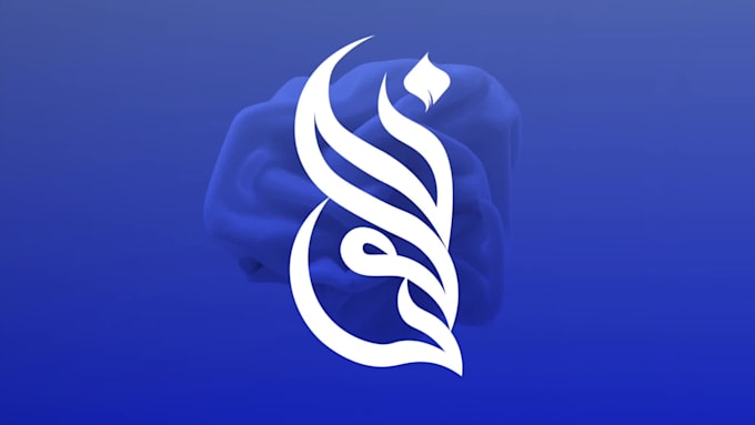 create arabic calligraphy logo design and typography