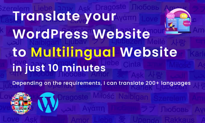 convert a website to a multilingual website in 5 minutes