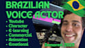 record a professional voice over in brazilian portuguese