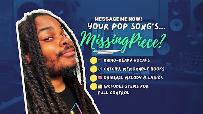 be expert male singer and sing chorus hook for your pop songs