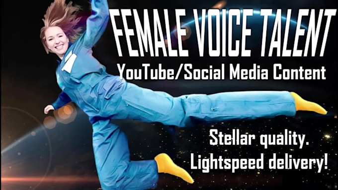 record female voice over for youtube, social media content