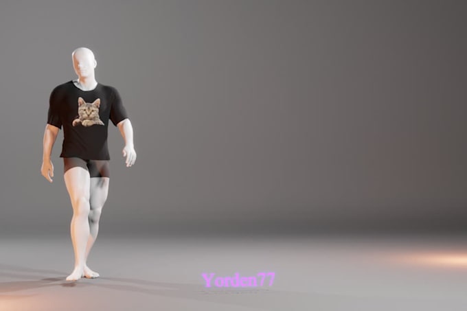 your tshirt illustration in 3d animation