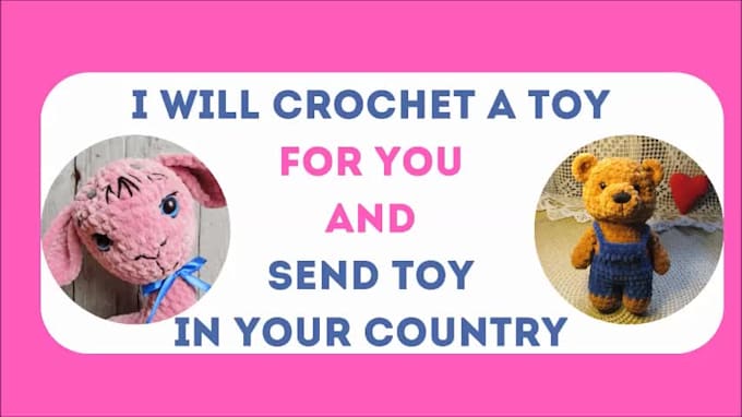 crochet a cute plush toy for you