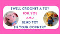 crochet a cute plush toy for you