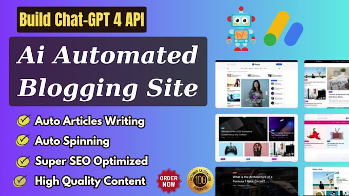 create automated blog, ai blogging website using chat gpt ai integration