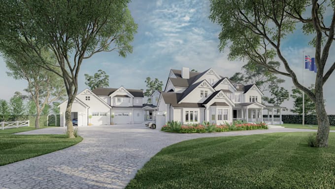 create 3d models and realistic architecture rendering