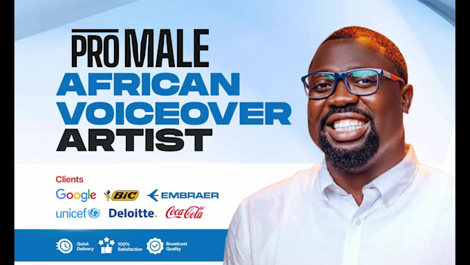 record your african male professional voice over