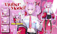 design vtuber live2d model character in anime style for streaming