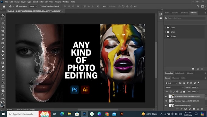 do photoshop editing, photo retouching, and photo manipulation