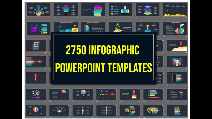 I will deliver 2750 creative infographic  powerpoint slides