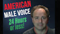 record a professional american male voice over narration