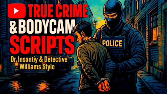write true crime police bodycam documentary youtube script