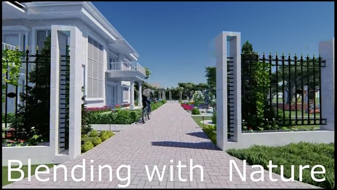 do  3d landscape design realistic render and animation