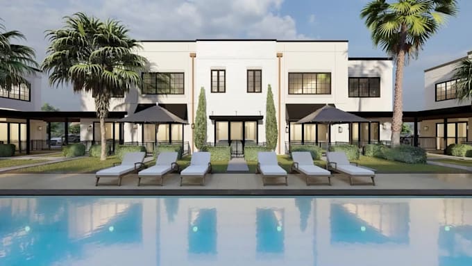 do realistic architecture renderings and sketchup 3d models