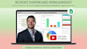 send you a budget finance dashboard google sheets