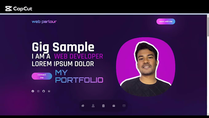 build a portfolio website or business website using react