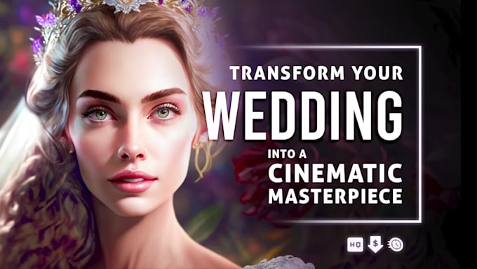 edit wedding highlights, cinematic wedding video, wedding video editing