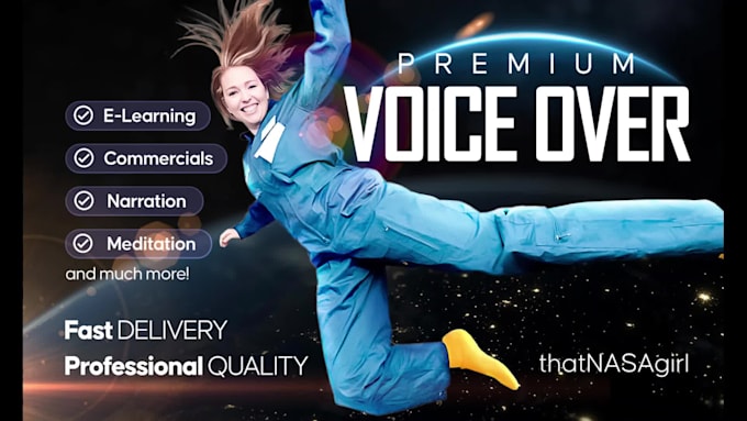 record warm, friendly, female voice