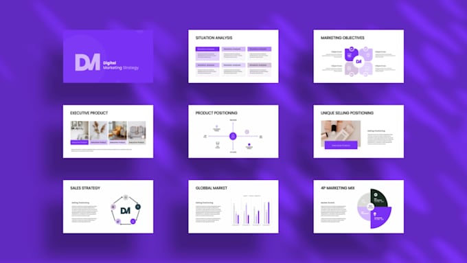 do powerpoint design or powerpoint template for a presentation