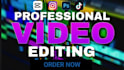 editing short video for tik tok